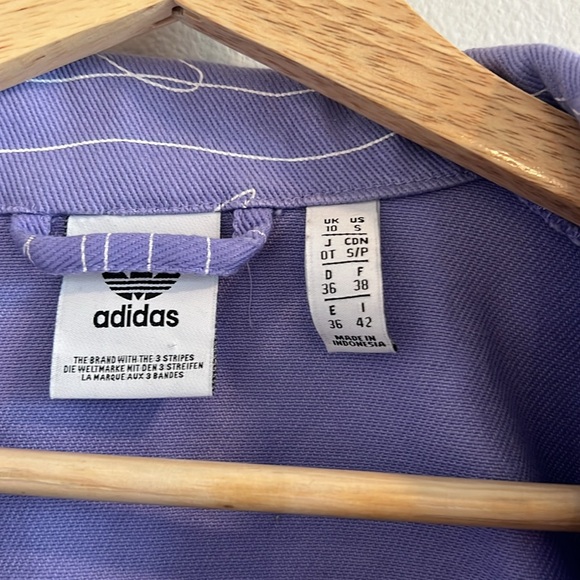 Adidas dolphin purple lilac denim jacket - Picture 3 of 6